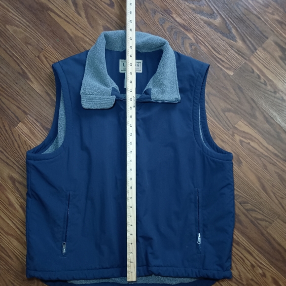 LL Bean fleece line vest size large men's - Picture 4 of 6
